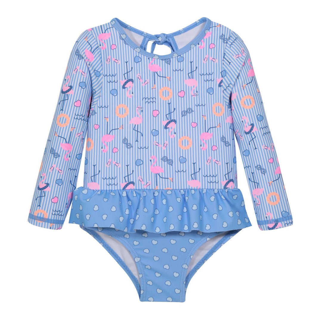 Traje de Baño UV50 Vuelo Cintura Bebé Niña  M.Larga | H2O WEAR