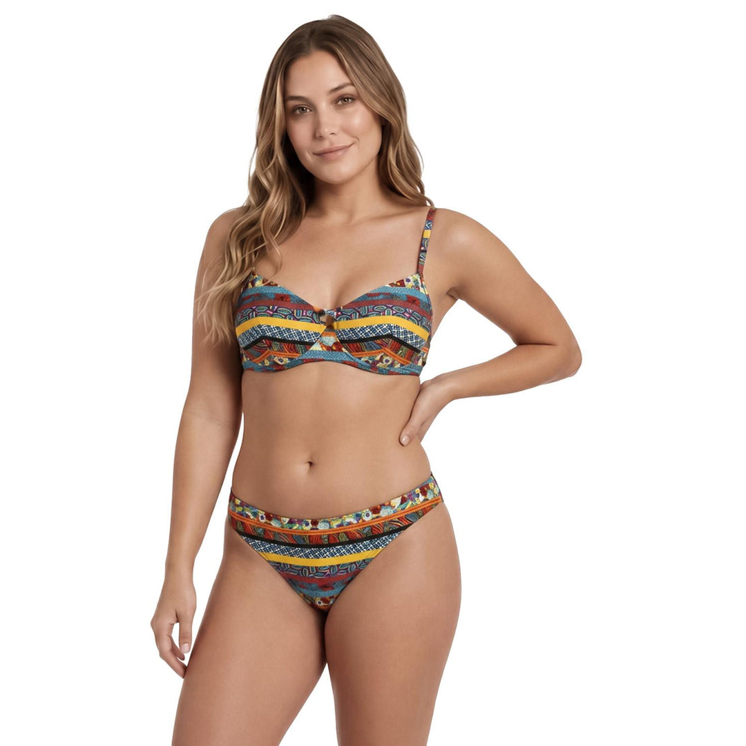 Traje de Baño Bikini Mujer r Copa con Brillo| H2O Wea Verde