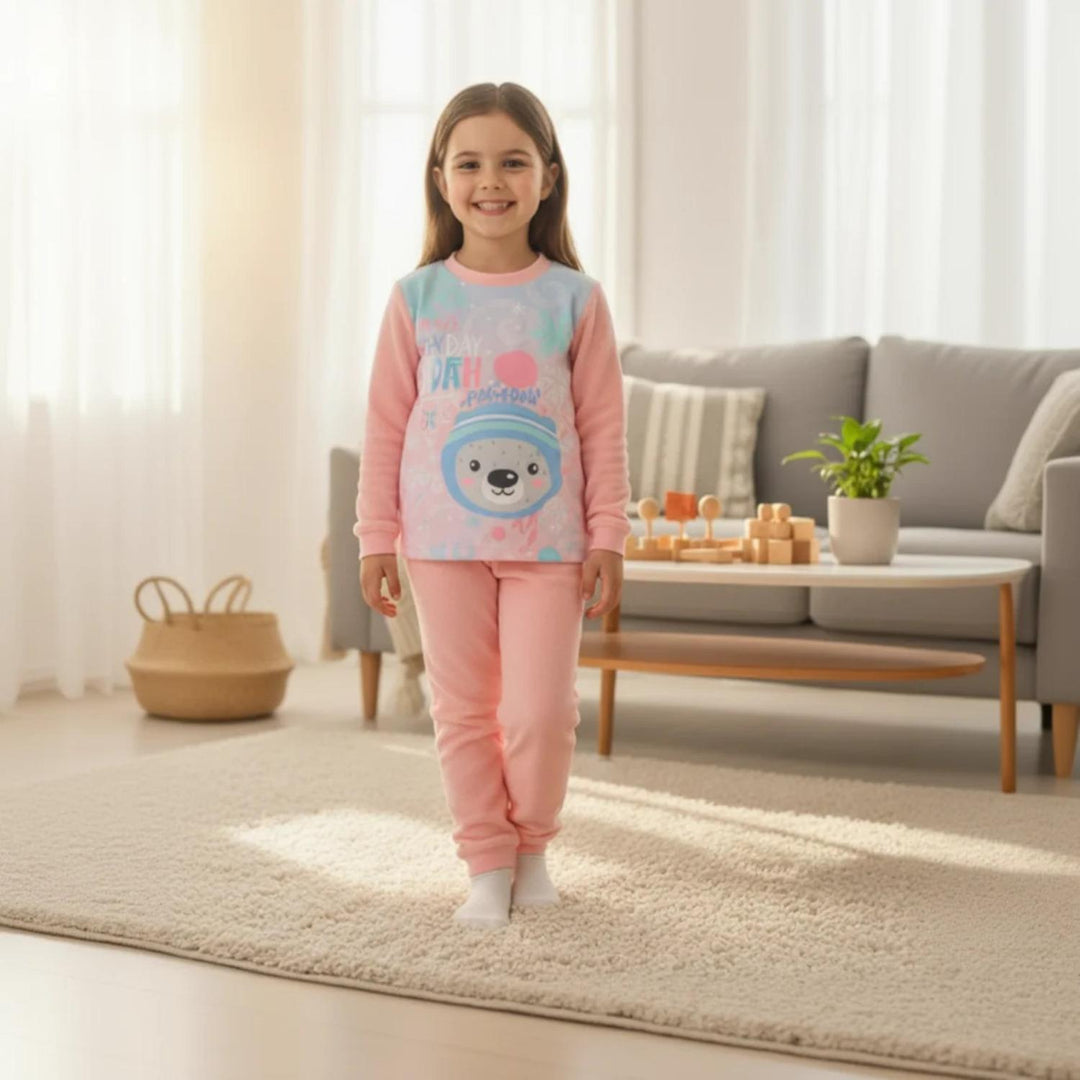Pijama Niña Polar Sustentable H2O Wear Rosa