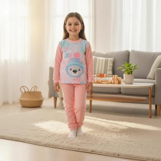 Pijama Niña Polar Sustentable H2O Wear Rosa
