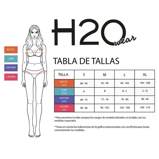 Traje de Baño Bikini Mujer H2O Wear Halter Banda Magenta