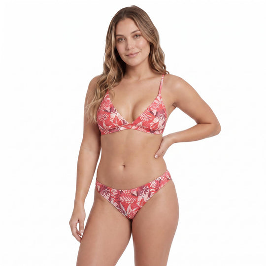 Traje de Baño Bikini Mujer H2O Wear Banda Estampado Rojo