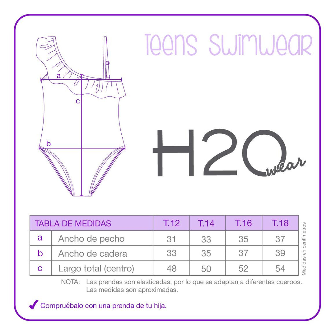 Traje de Baño UV50 Teens Niña Vuelos Composé | H2O WEAR
