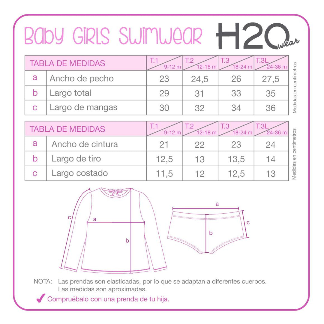 Set UV50 Bebé Niña Stitch M.Larga | Disney