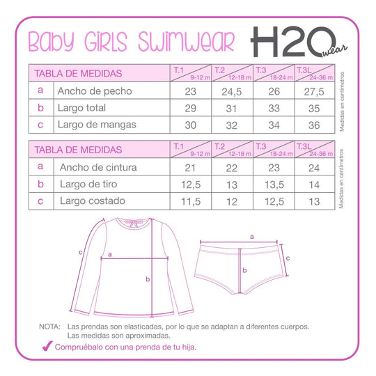 Set UV50 Bebé Niña Stitch M.Larga | Disney
