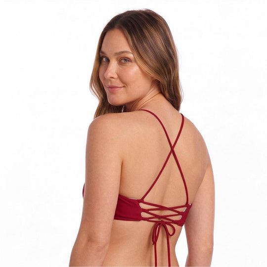 Bikini Top Burdeo Mujer | H2O Wear