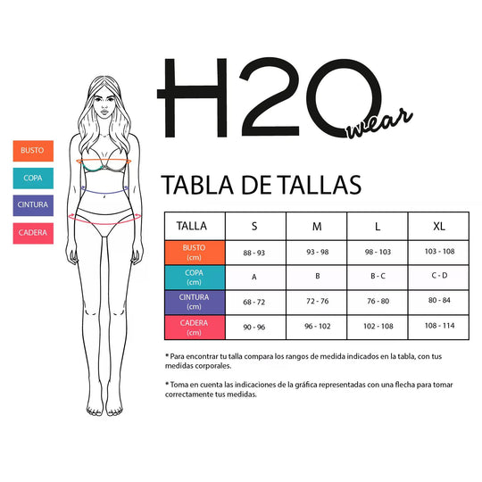 Traje de Baño Mujer Top Verde | H2O WEAR