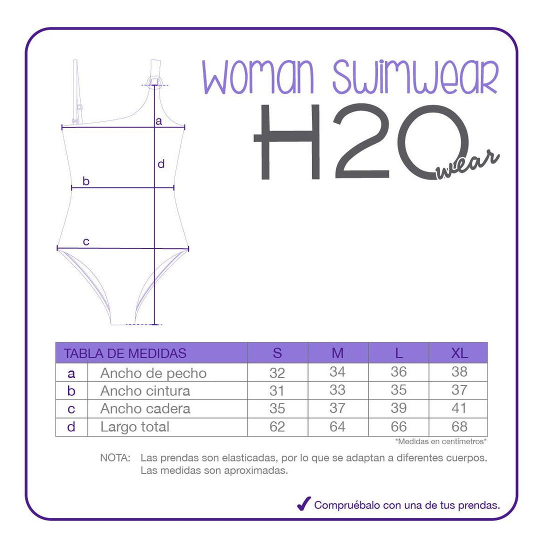 Traje de Baño Mujer 1 Hombro Isidora | H2O WEAR