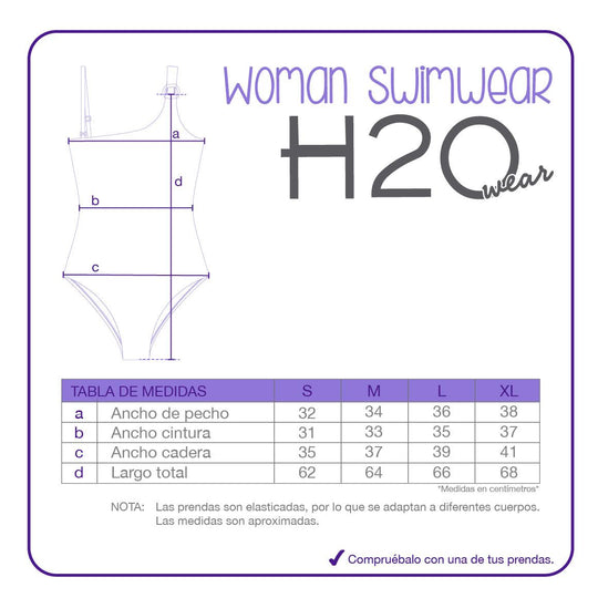 Traje de Baño Mujer 1 Hombro Isidora | H2O WEAR