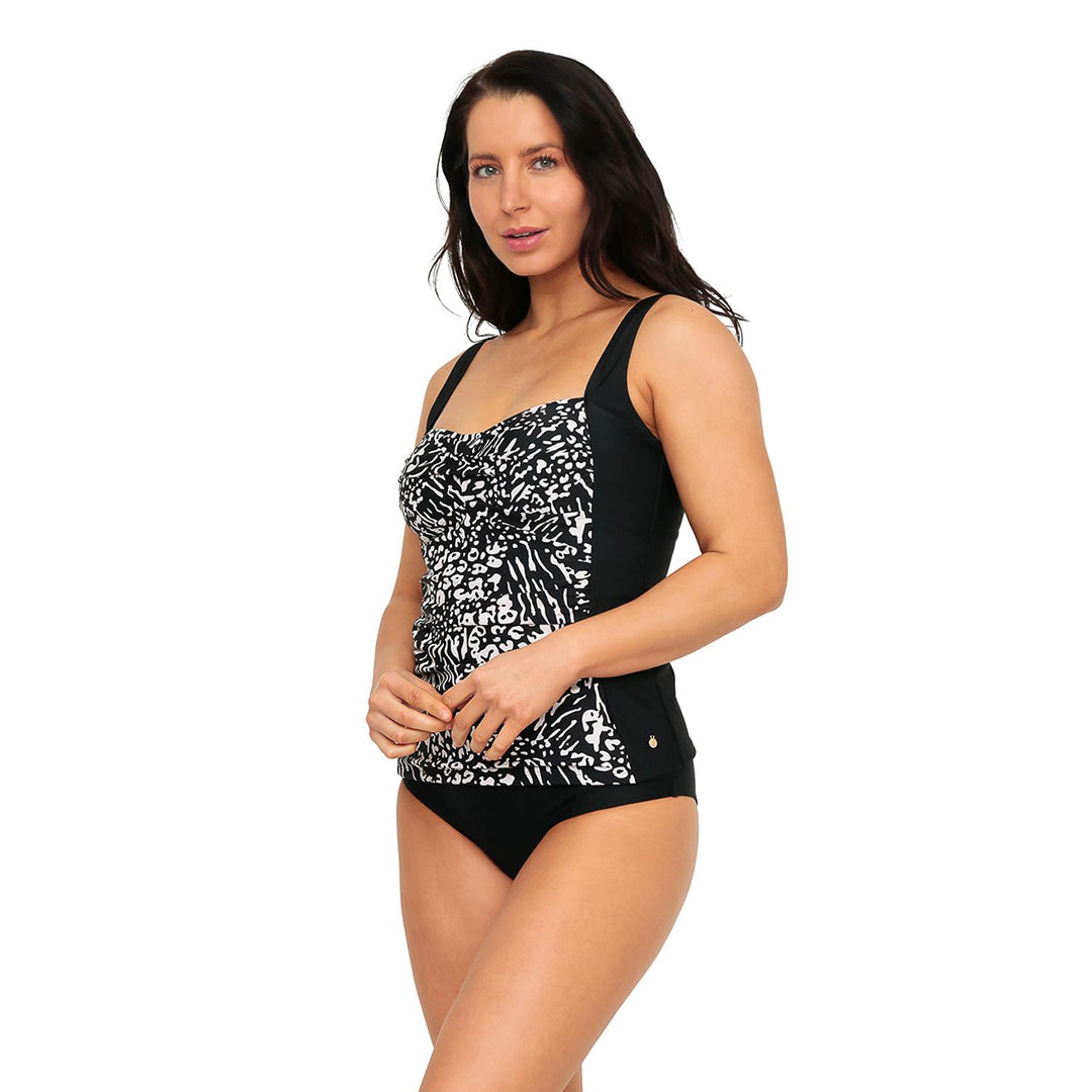 Traje de Baño Mujer Tankini Control Selena H2O Wear Negro