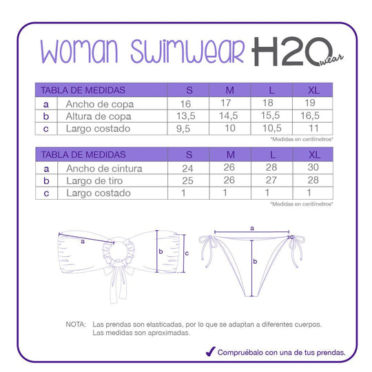 Bikini Mujer Strapples Maite | H2O WEAR