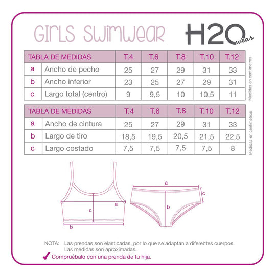 Bikini UV50 Niña Vuelo | H2O WEAR