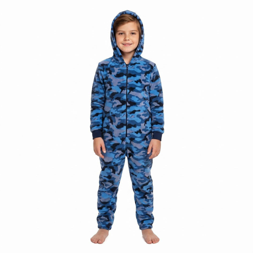 Pijama Niño Polar Camuflaje H2O Wear Azul