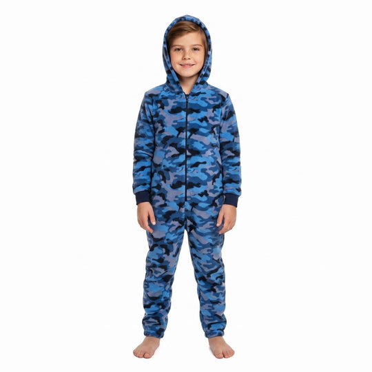 Pijama Niño Polar Camuflaje H2O Wear Azul