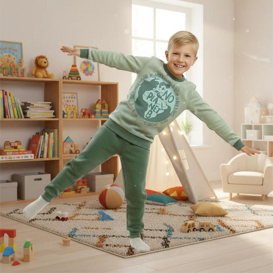 Pijama Niño Polar Sustentable H2O Wear Verde