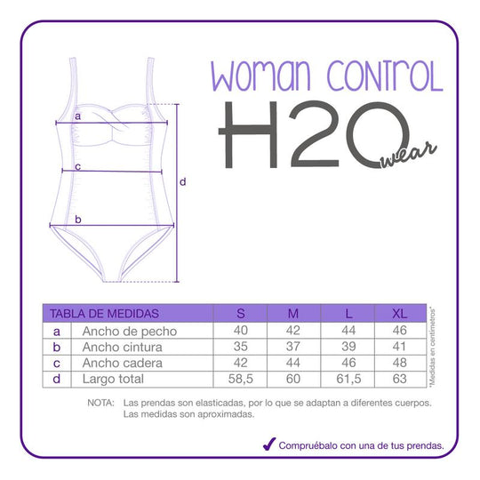 Traje de Baño Mujer Control Diana H2O Wear Multicolor