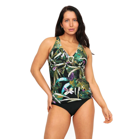 Traje de Baño Mujer Tankini Control Alicia H2O Wear Negro
