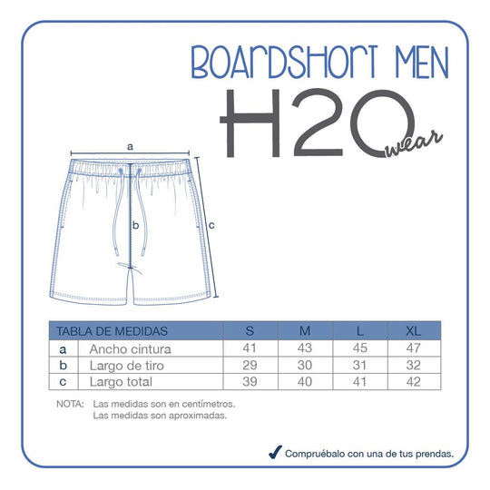 Short de Baño Hombre Estamp. Y Gastado Sao Paulo| H2O WEAR