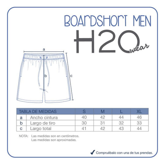 Traje de Baño Hombre Short W Stretch H2O Wear Morado