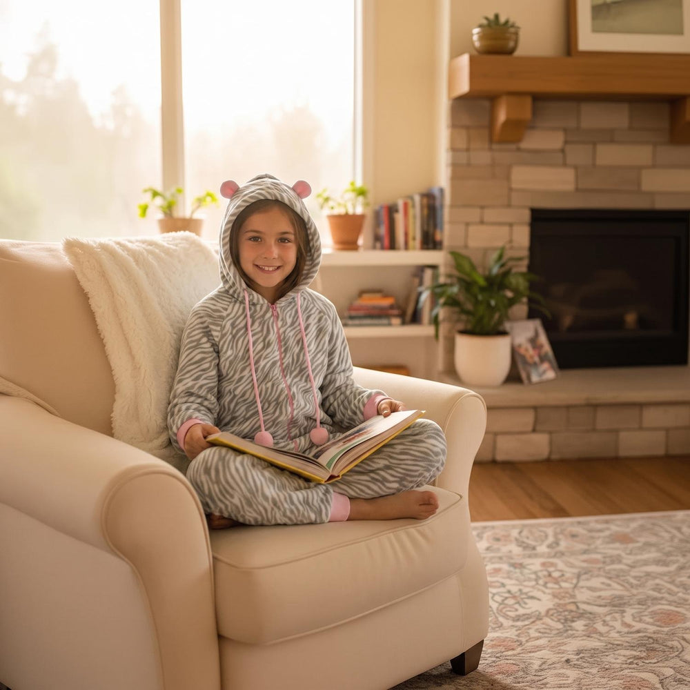 Pijama Niña Polar Estampado H2O Wear Gris
