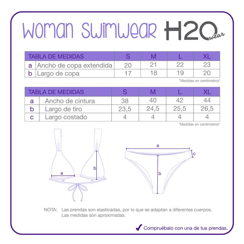 Traje de Baño Mujer  Bikini Samantha H2O Wear Muliticolor