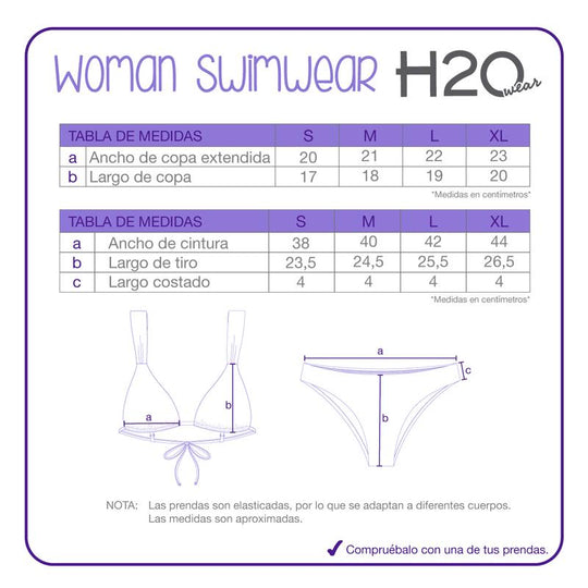 Traje de Baño Mujer  Bikini Samantha H2O Wear Muliticolor