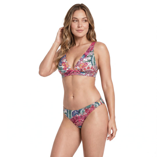 Traje de Baño Bikini Mujer H2O Wear Halter Banda Magenta