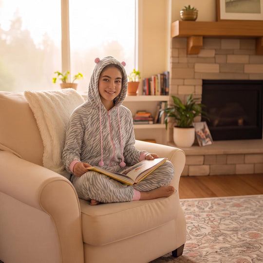 Pijama Teens Niña Polar Entero H2O Wear Gris