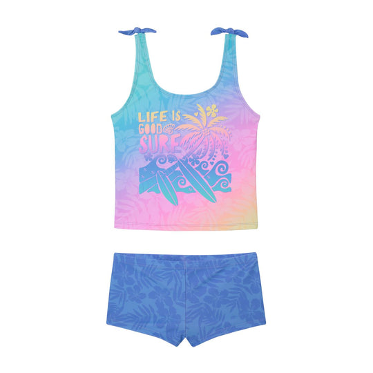 Tankini UV50 Niña Top Ribbons Falsos | H2O WEAR