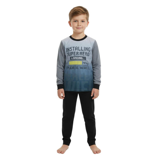 Pijama Niño Polar H2O Wear Gris