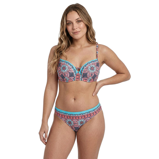 Traje de Baño Bikini Mujer Copa Estampado|H2O Wear Coral