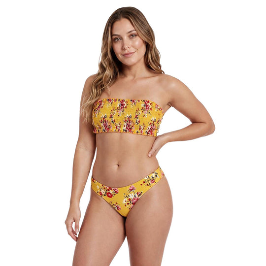 Traje de Baño Bikini Mujer Top Elasticado H2O Wear Ocre
