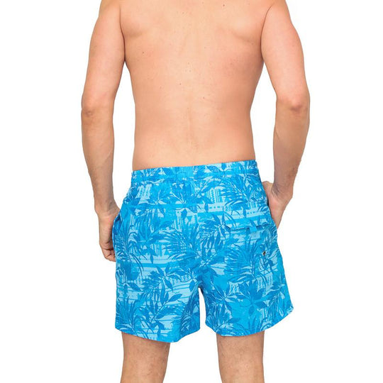 Traje de Baño Hombre Short W Stretch H2O Wear Celeste