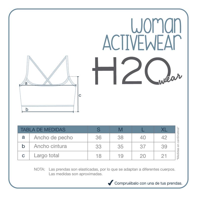 Peto Deportivo Mujer  H2O Wear Celeste