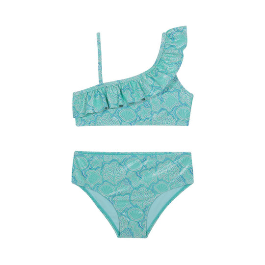 Bikini UV50 Niña 1 Hombro Y Vuelo | H2O WEAR
