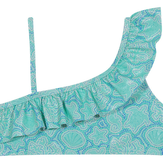 Bikini UV50 Niña 1 Hombro Y Vuelo | H2O WEAR