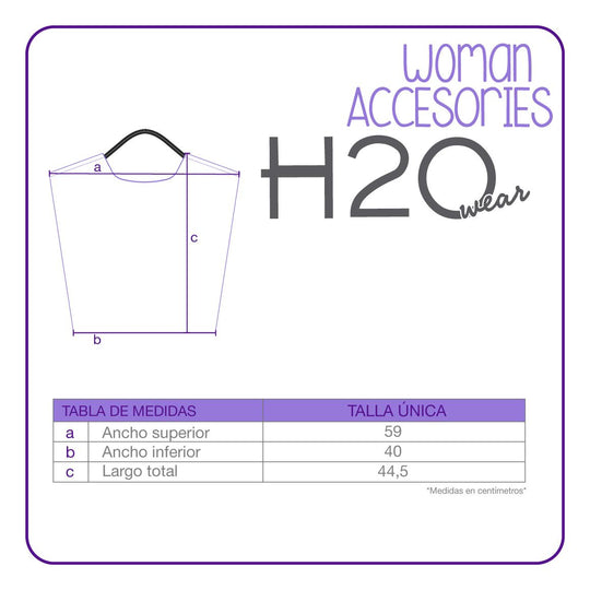 Bolso Bordado Abstract H2O Wear Crema