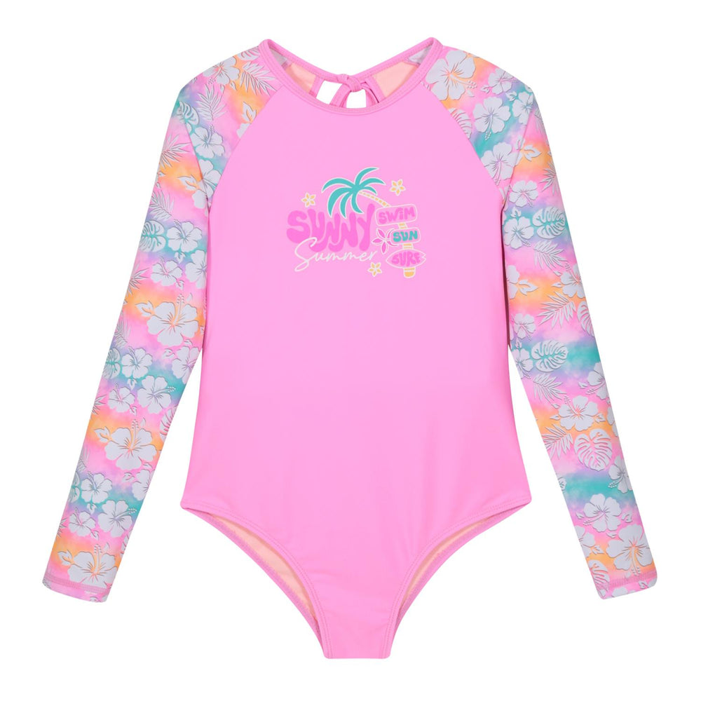 Traje de Baño UV50 Niña Amarra M.Larga | H2O WEAR