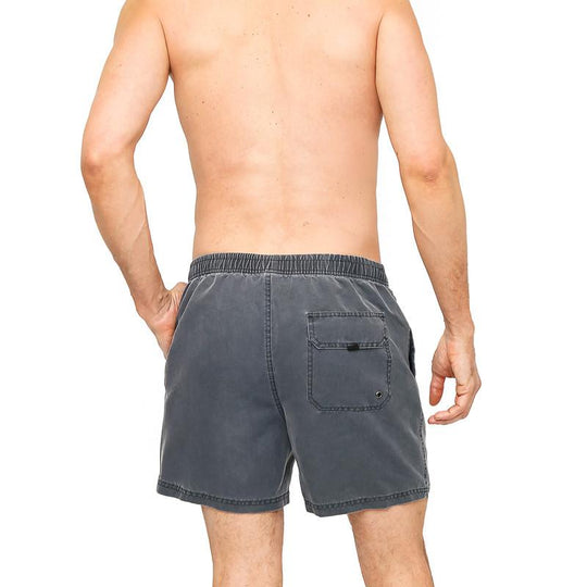 Traje de Baño Hombre Short  Liso Gastado H2O Wear Gris