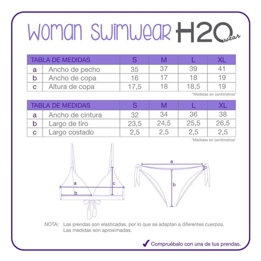 Traje de Baño Mujer Bikini Julieta H2O Wear Azul