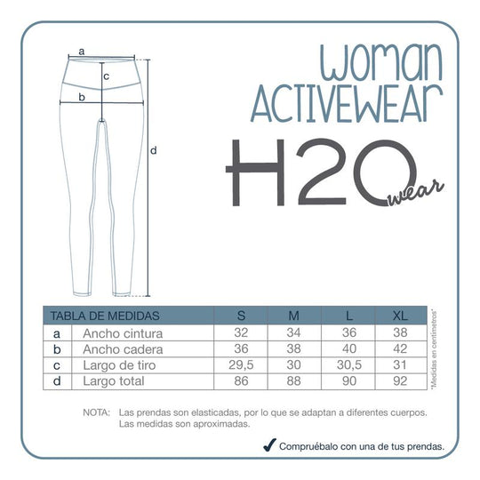Legging Mujer Clasica H2O Wear Turquesa