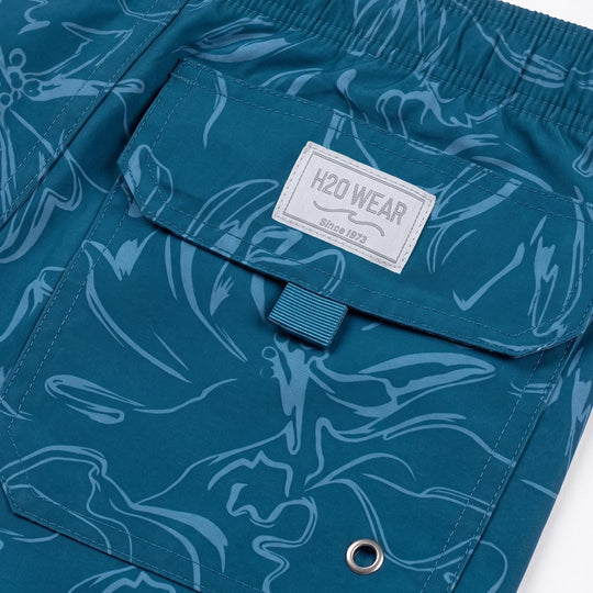 Short de Baño Hombre Estamp 4W Stretch Amalfi| H2O WEAR