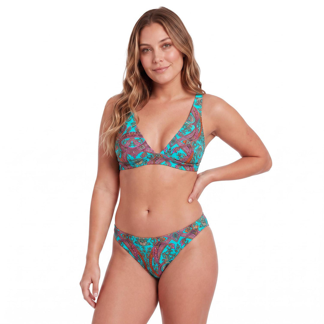 Traje de Baño Bikini Halter para Mujer Turquesa