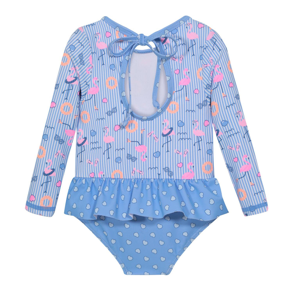 Traje de Baño UV50 Vuelo Cintura Bebé Niña  M.Larga | H2O WEAR