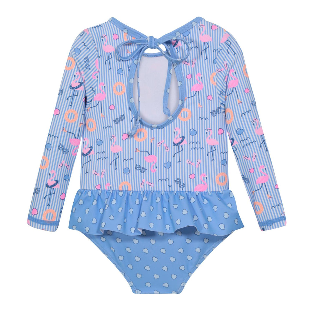 Traje de Baño UV50 Vuelo Cintura Bebé Niña  M.Larga | H2O WEAR
