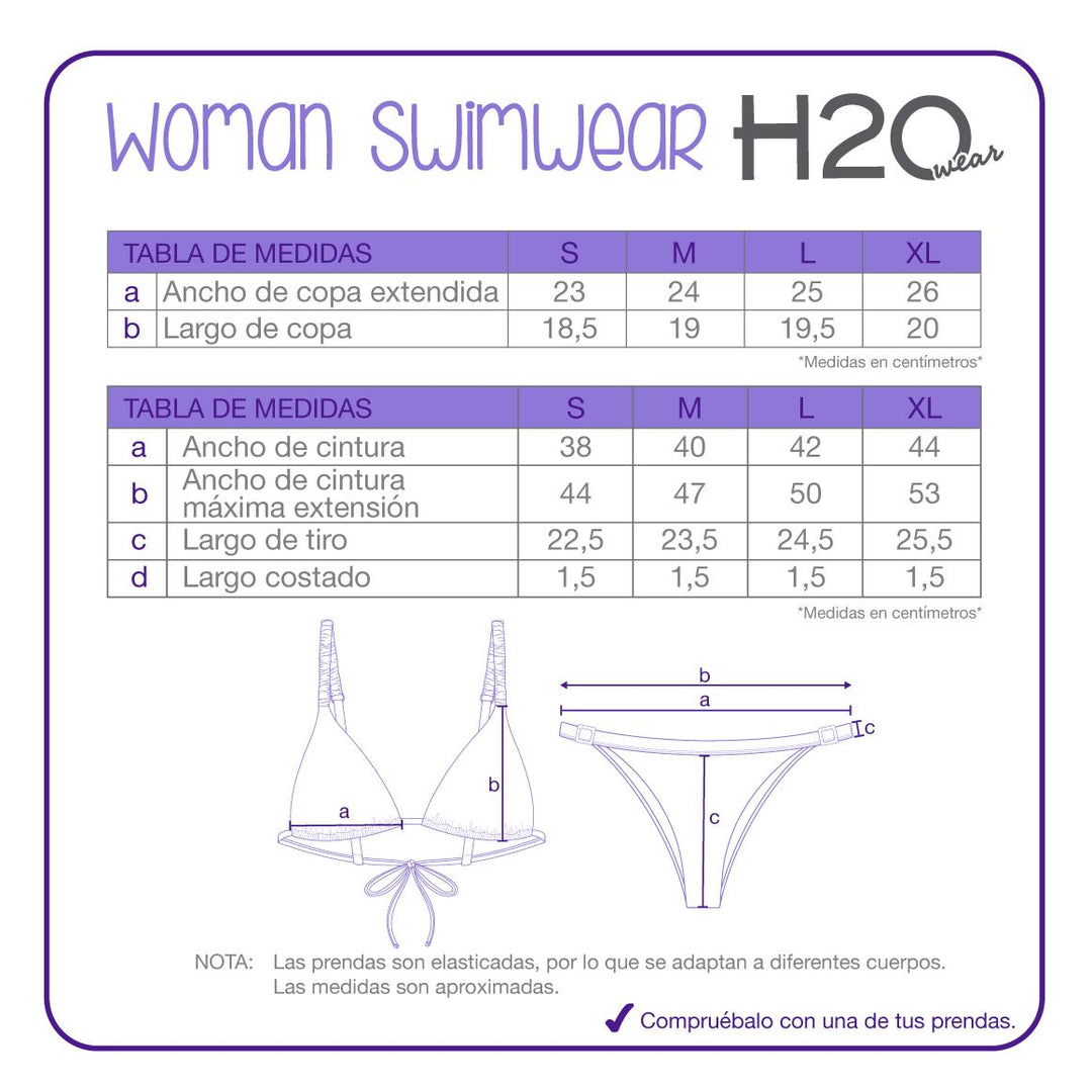 Traje de Baño Mujer Bikini  Lily H2O Wear Cafe