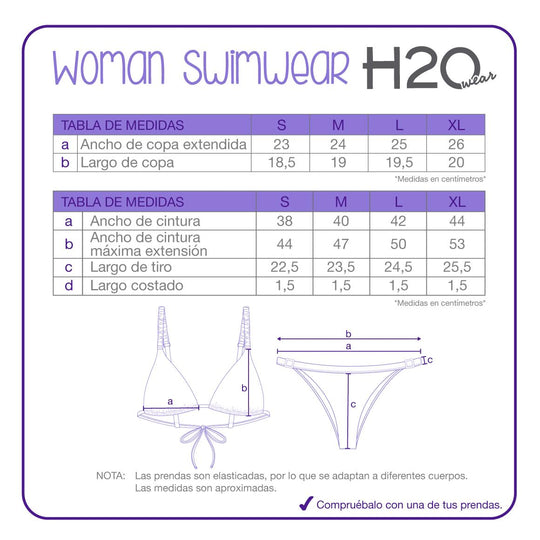 Traje de Baño Mujer Bikini  Lily H2O Wear Cafe