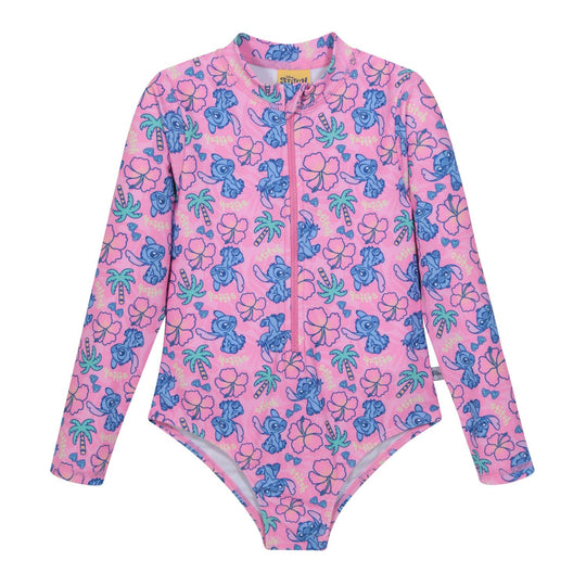 Traje de Baño UV50 Niña M.Larga Stitch | DISNEY