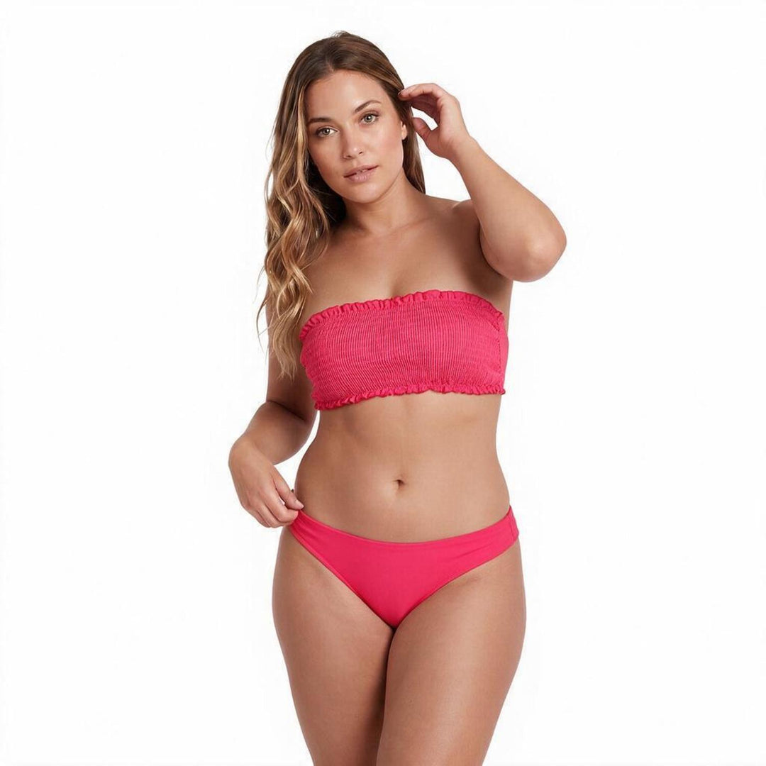 Traje de Baño Bikini Mujer Top Elasticado|H2O Wear Rojo