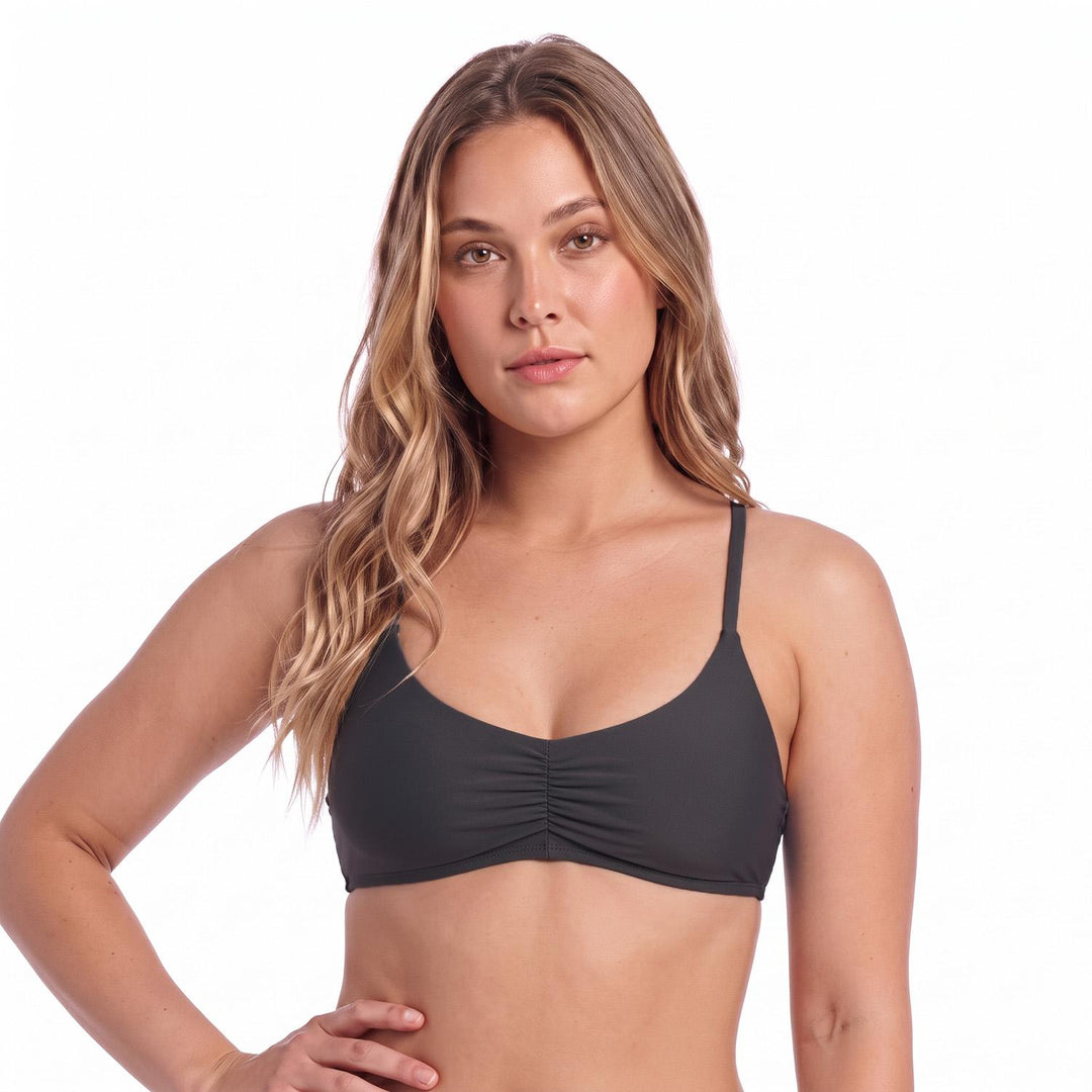 Traje de Baño Top Bralette Mujer H2O Wear Gris